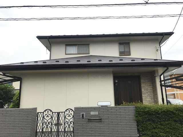屋根金属カバー工法・外壁塗装工事