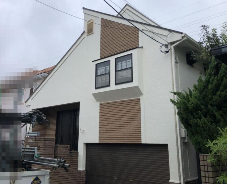 外壁屋根：フッ素塗料塗装工事